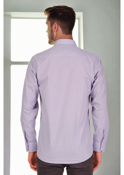 G926 Dewberry Erkek Gömlek-Lila fiyatları
