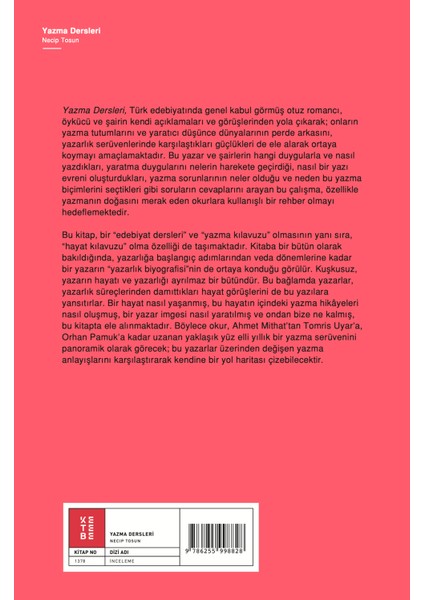 Yazma Dersleri - Necip Tosun fiyatları