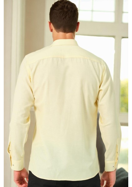 G974 Dewberry Erkek Gömlek-Sarı fiyatları