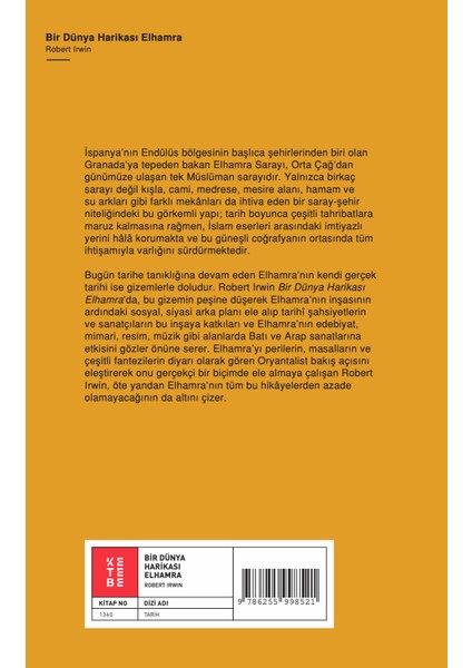 Bir Dünya Harikası Elhamra - Robert Irwin fiyatları