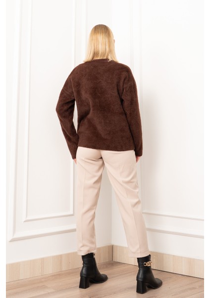 Flora Rose Gül Detaylı Sakal Yün Hırka 25301 fırsatları