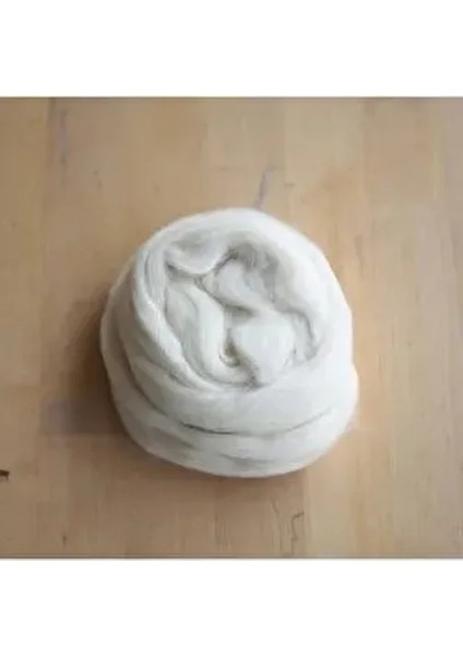 Yün Keçe 002 Ekru Renkli %100 Merinos Yün ile Keçeleşen Yün Malzemesi fiyatları