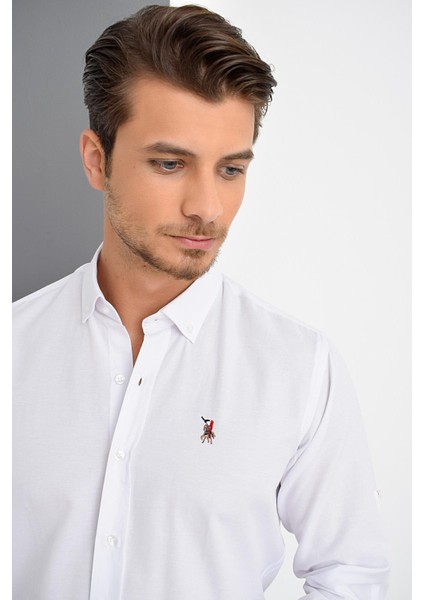 G974 Dewberry Erkek Gömlek-Beyaz fırsatları