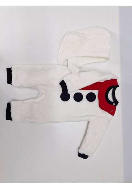 Unisex Ekru Welsoft Kardan Adam Kostüm Tulum 3-6 Ay modelleri