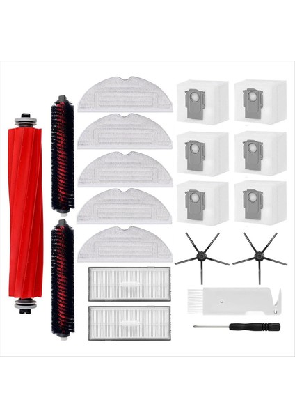 Roborock S7 Maxv Ultra Ana Yan Fırça Filtresi Paspas Bezi Toz Torbaları Için (Yurt Dışından)