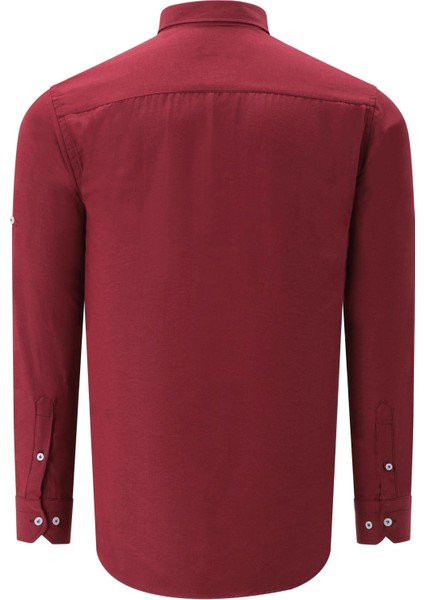 G974 Dewberry Erkek Gömlek-Bordo fiyatları