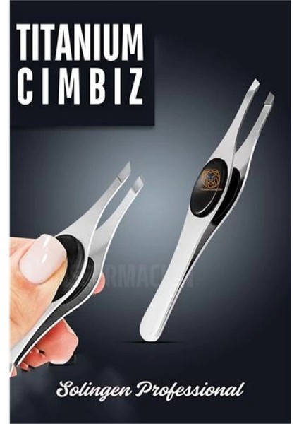 Titanyum Çelik Cımbız Kaş Alma Cımbızı Tüy Alma Cımbızı Solingen Professional