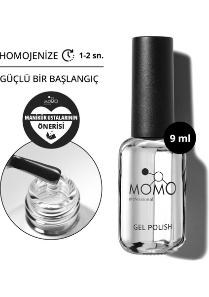 Base Coat Çok Renkli Kalıcı Oje İçin 9 ml Hafif Kokulu ve Konforlu
