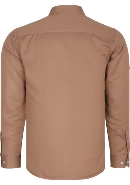 G974 Dewberry Erkek Gömlek-Camel fiyatları