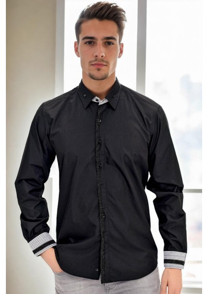 G960 Dewberry Gömlek-Siyah