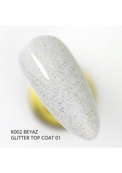 Glitter Top Coat 01 Kalıcı Oje İçin, Altın Simli, 9 ml fırsatları