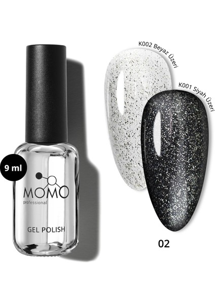 Kalıcı Oje İçin Glitter Top Coat 02, 9 ml