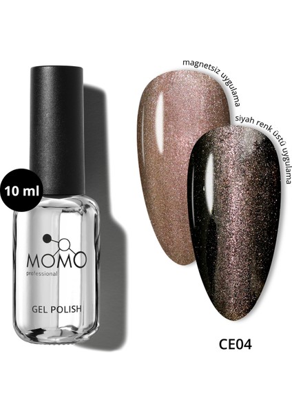 Kalıcı Oje Açık Bakır Renk 10 ml Manyetik 3D Etkiyle Uzun Süre Kalıcı