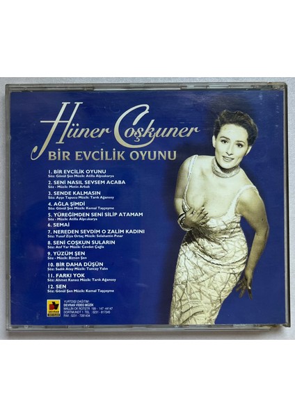 Hüner Coşkuner Bir Evcilik Oyunu CD (Orijnal 1995 Dönem Baskı Cd) fiyatları