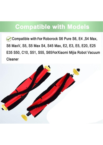 Roborock S6 Pure, S6, S6 Maxv Elektrikli Süpürge Parçaları Için Ana Fırçalar (Yurt Dışından) fiyatları