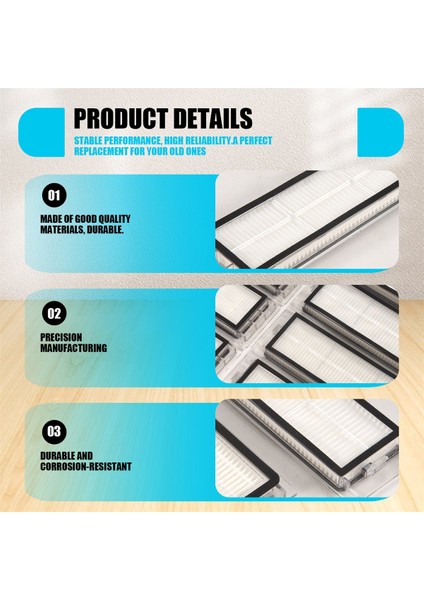 Xiaomi Roborock S5 S50 S51 S55 S6 S6 Maxv S5 Max Için 8 Adet Hepa Filtre (Yurt Dışından) indirimleri