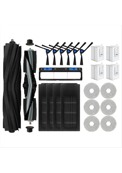 Ecovacs Fırça Kapağı Hepa Filtre Paspas Bezleri Toz Torbası Yedek Parçaları (Yurt Dışından)