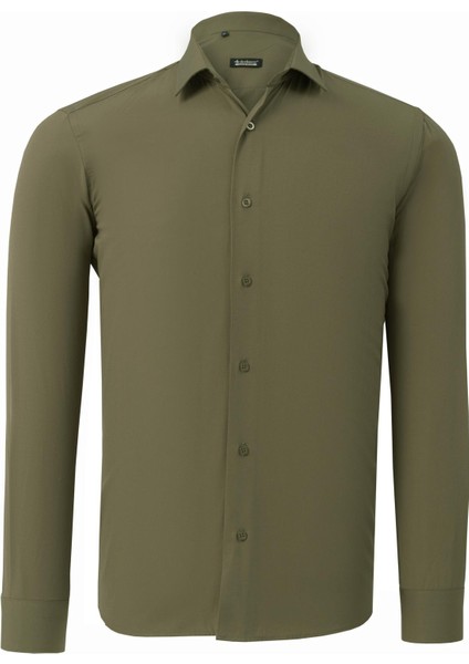 G926 Dewberry Erkek Gömlek-Yeşil