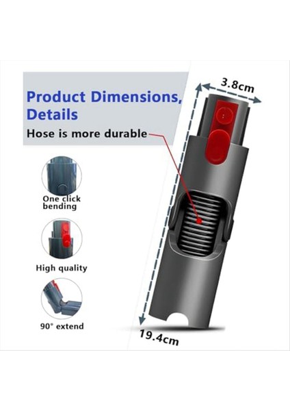 Dyson V15 V11 V10 V8 V7 Için Adaptör, Dyson Için Düşük Erişimli Adaptör (Yurt Dışından) fırsatları
