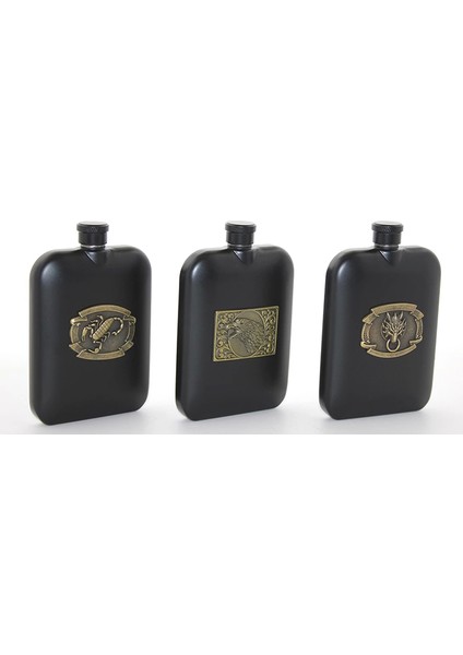 Paslanmaz Çelik Kabartmalı Tekli 6 Oz Matara ALK2666 - Lisinya