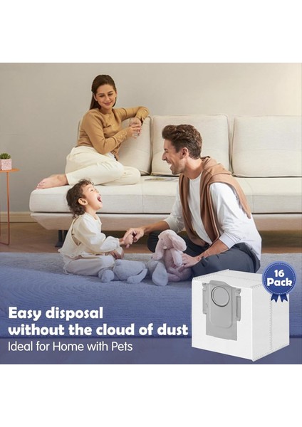 Roborock S8 Pro Ultra Için 16 Paket Tek Kullanımlık 2,5 L Vakum Poşeti (Yurt Dışından) indirimleri