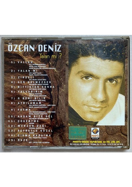 Özcan Deniz Yalan Mı CD (Orijnal 1997 Dönem Prestij Baskı Cd) fiyatları