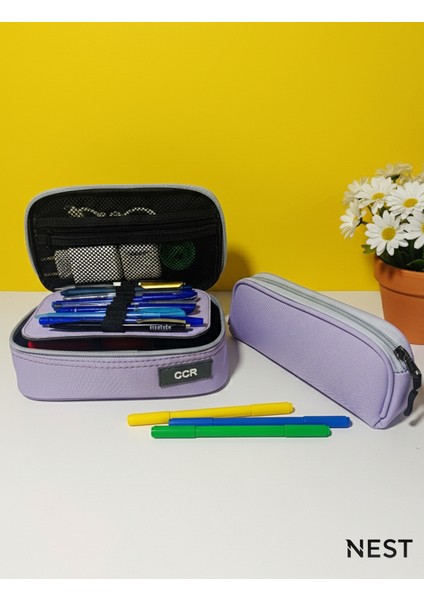 Lüks Ccr Kalemlik Hediyeli Ikili Lila Kombin fiyatları