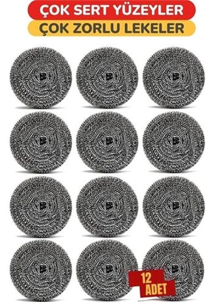 Çelik Bulaşık Ovalama Teli 12 Adet fiyatları