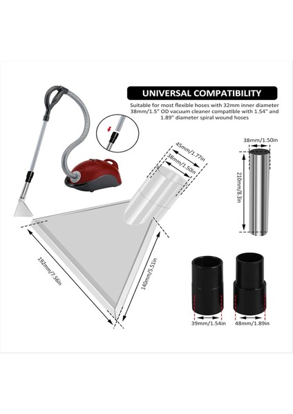 4 Bağlantılı Elektrikli Süpürge Fırça Başlığı Çıkarma Ucu, A (Yurt Dışından) fırsatları