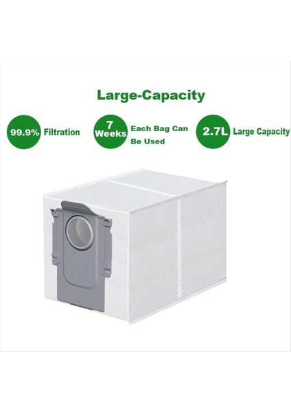 Roborock Q Revo Robot Süpürge Torbaları Yedek Parçaları Için Toz Torbaları (Yurt Dışından) fırsatları