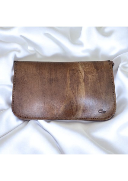 El Yapımı Hakiki Deri Küçük Prens Kadın Crossbody Çanta - El Boyaması & Kabartma - Koyu Mavi Kahverengi Kapaklı Pirinç Tokalı Minimalist Tasarım fırsatları