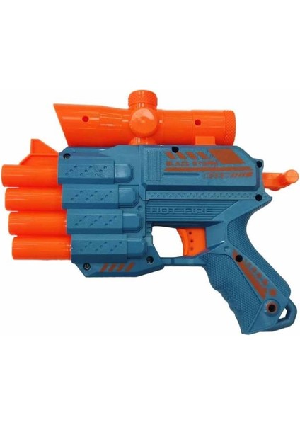 Nişancı Dart Atan 4 Ağızlı Sünger Mermili Oyuncak Silah 21 cm fırsatları