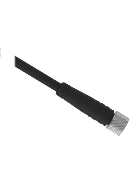 DEE8-43D-87011 Çift Uçlu M12 Bağlantı Kablosu – 1 Metre, 8-Pin Dişi / 5-Pin Erkek