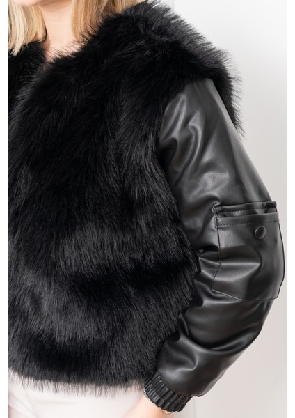 Urban Luxe Deri Kollu Peluş Kaban 2606 fiyatları