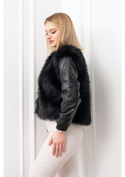 Urban Luxe Deri Kollu Peluş Kaban 2606 fırsatları