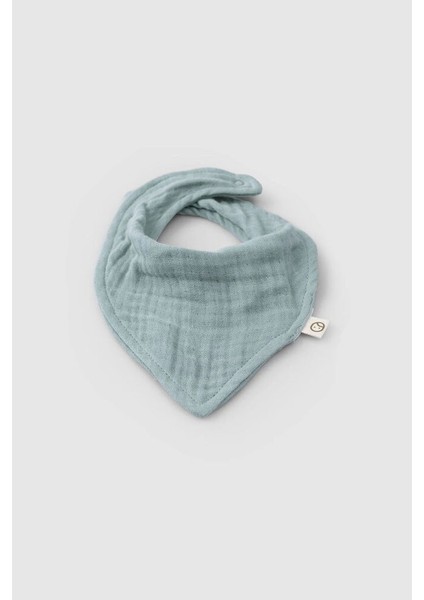 BEVI1371 Unisex Bebek 2 Katlı Müslin Fular Önlük