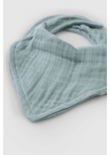 BEVI1371 Unisex Bebek 2 Katlı Müslin Fular Önlük fırsatları