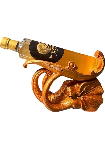 Fil Figürlü Şişe Standı - El Işçiliği ile Boyama (Bakır) modelleri