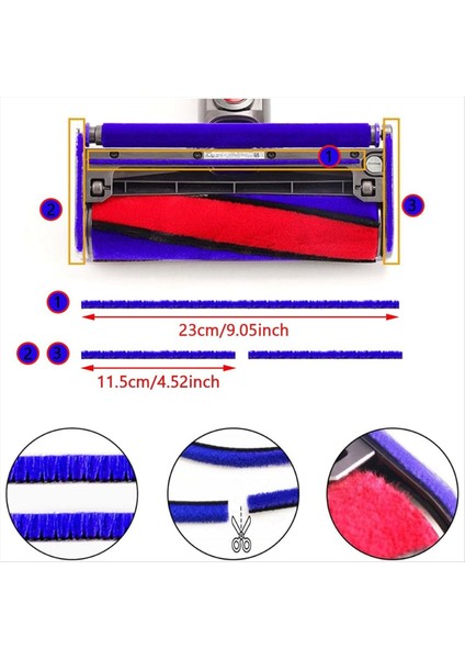 Dyson V6 V7 V8 V10 V11 V15 Için Yumuşak Peluş Çizgili Aksesuarlar (Yurt Dışından) modelleri