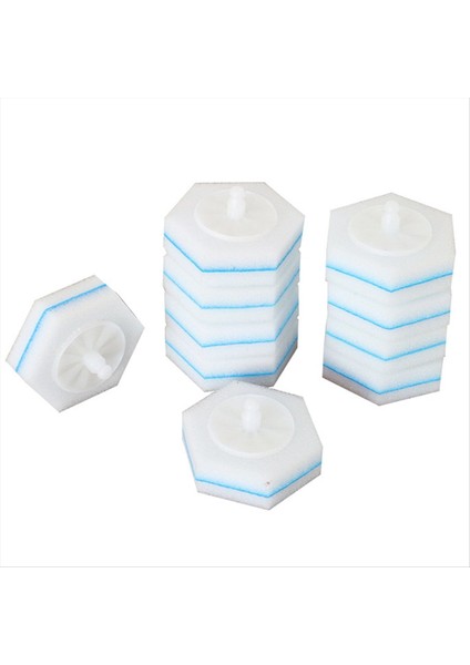 80 Adet Tek Kullanımlık Tuvalet Fırçası Çift Katmanlı Elyaf Tuvalet Fırçası Yedekleri (Yurt Dışından)