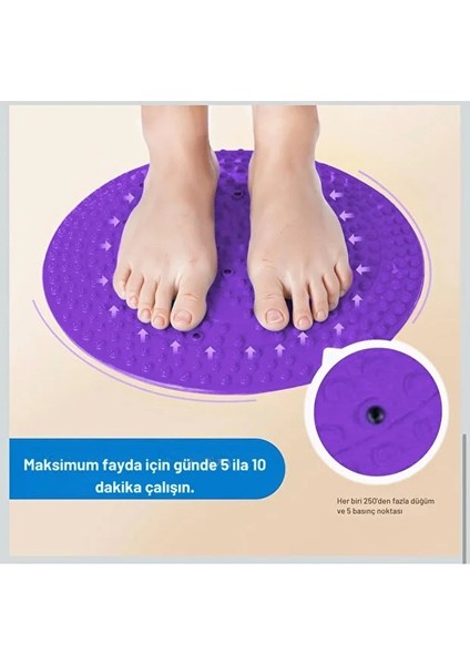 Manyetik Terapi Refleksoloji Ayak Masaj Matı – Dayanıklı Sert Plastik