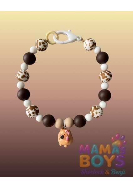 Capybara Charmlı Sevimli Köpek Kolyesi/tasması