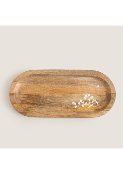 Fuchsia Sunum Tabağı 36X16.5CM Natural