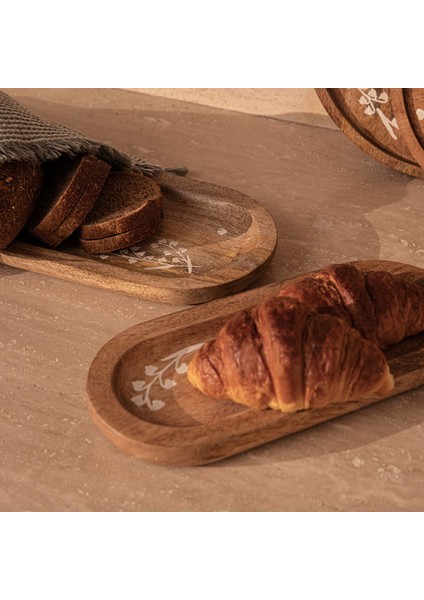 Fuchsia Sunum Tabağı 36X16.5CM Natural fiyatları