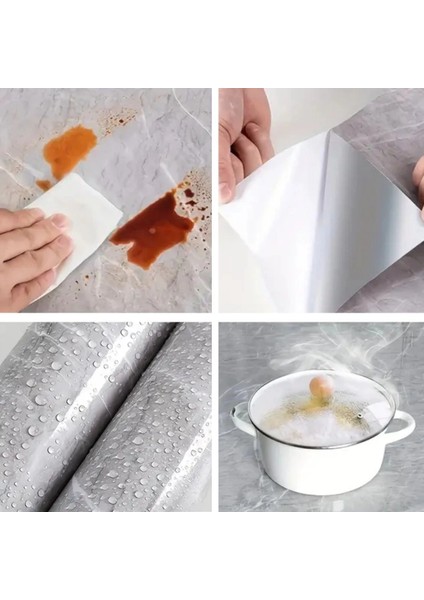 Mermer Desenli Sticker Folyo Atina Grisi 60CM*5MT modelleri