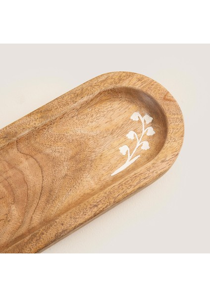 Fuchsia Sunum Tabağı 30X13CM Natural