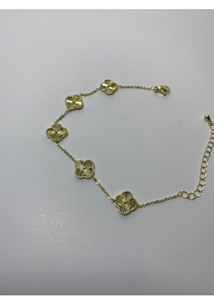 Van Cleef Tarzı Yonca Figürlü Kadın Bileklik – Işıltılı Günlük Şık fırsatları