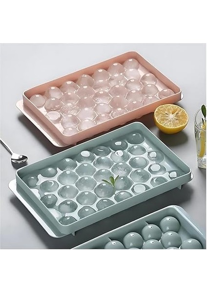 Adet Buz Kalıbı 33 Bölmeli Küre Buzluk Yuvarlak Buz Kalıbı Küre Buz fırsatları