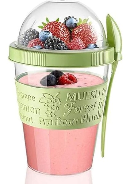 Take'n Go Kapaklı Kaşıklı Pratik Taşınabilir Meyveli Yoğurt Kabı fırsatları