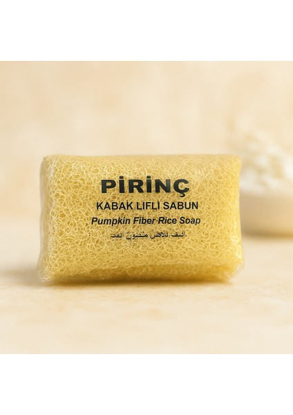 Doğal Pirinç Kabak Lifli Sabun